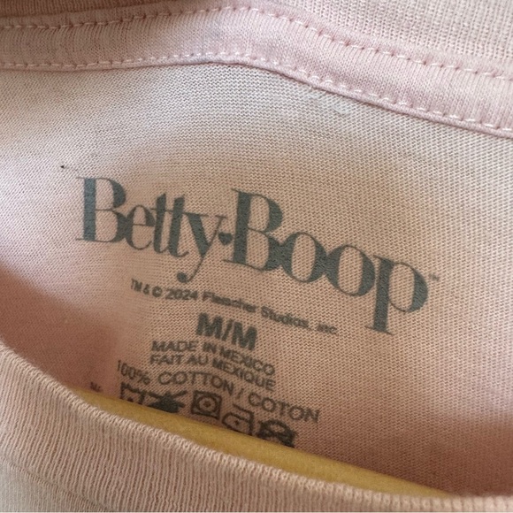 Pink Betty Boop Graphic T-Shirt M coquette - Picture 6 of 6
